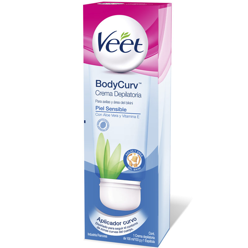 Veet Body Curv Crema Depilatoria para Axilas y rea del Bikini